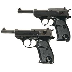 Collector's Lot of Two West Berlin Police Manurhin Semi-Automatic Pistols -A) Manurhin Model P1 Semi