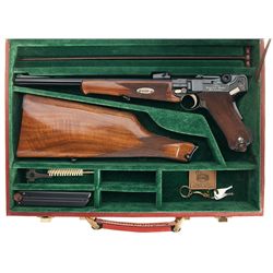 Cased Desirable Original Mauser 75th Year Commemorative Model 1902 Parabellum Luger Semi-Automatic C