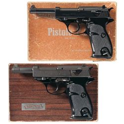 Collector's Lot of Two Boxed Walther P38 Semi-Automatic Pistols -A) Walther/Interarms P38 Semi-Autom