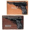 Image 1 : Collector's Lot of Two Boxed Walther P38 Semi-Automatic Pistols -A) Walther/Interarms P38 Semi-Autom