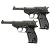 Image 1 : Collector's Lot of Two Walther P38 Style Semi-Automatic Pistols -A) Walther/Interarms Model P1 Semi-