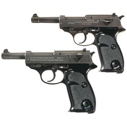 Collector's Lot of Two Walther P38 Semi-Automatic Pistols -A) Austrian Army Walther P38 Semi-Automat