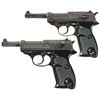 Image 1 : Collector's Lot of Two Walther P38 Semi-Automatic Pistols -A) Austrian Army Walther P38 Semi-Automat