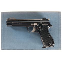 Polizei-Marked Swiss SIG P210 Semi-Automatic Pistol with Box