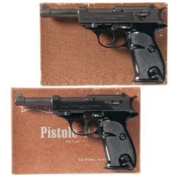 Collector's Lot of Two Boxed Walther P38 Semi-Automatic Pistols -A) Walther/Interarms P38 Semi-Autom