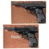 Image 1 : Collector's Lot of Two Boxed Walther P38 Semi-Automatic Pistols -A) Walther/Interarms P38 Semi-Autom