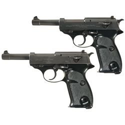 Collector's Lot of Two Walther Model P1 Semi-Automatic Pistols -A) Walther Model P1 Semi-Automatic P
