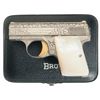 Image 1 : Early Engraved Belgium Baby Browning Vest Pocket Renaissance Semi-Automatic Pistol with Case