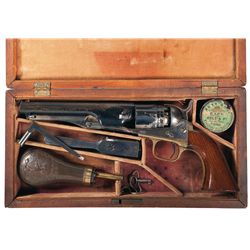 Very Fine Cased Colt Model 1862 Police Percussion Revolver with Accessories