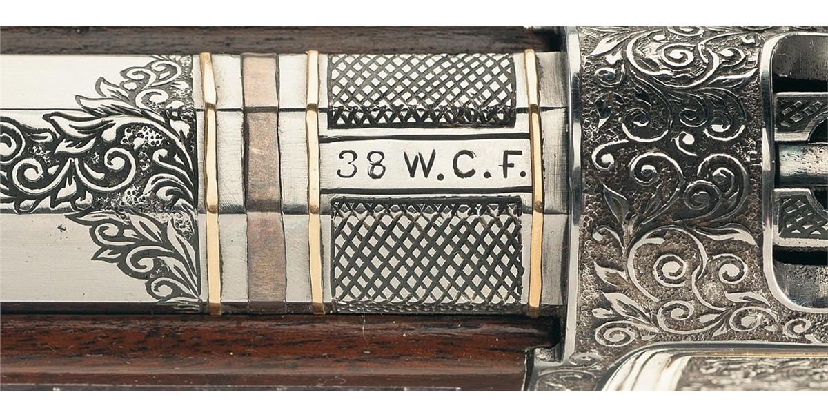 Attractive Deluxe Gold Inlaid and Engraved Antique Model 1892 ...