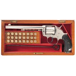 Impressive Cased Presentation Colt Model 1878 Double Action Frontier Six Shooter Revolver with Facto