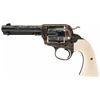 Image 1 : Engraved Colt Bisley Model Single Action Army Revolver with Ivory Grips