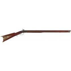 J & William Henry Moll Allentown Pennsylvania Full Stock Percussion Rifle Dated 1851