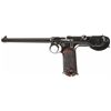 Image 1 : Desirable Early Production Three Digit Serialized Loewe Manufactured Model 1893 Borchardt Pistol wit