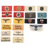 Image 1 : Grouping of Nazi Armbands and One Large Patch