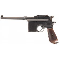 Mauser Model 1896 Small Ring Broomhandle Pistol with Finnish Army Proofmarks