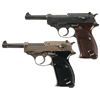Image 1 : Unique Collector's Lot of Two P38 Semi-Automatic Pistols -A) Czech P38 Semi-Automatic Pistol