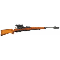 Desirable Swiss ZFK31/55 Straight Pull Action Sniper Rifle with Matching Kern Sniper Scope and Scope