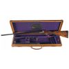 Image 1 : Signed Engraved Gold Inlaid John Dickson & Son Double Barrel Hammerless Round Action Shotgun with Ca