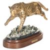 Image 1 : Leopard Bronze "Silence in Motion" by Burl Jones