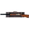 Image 1 : Signed Engraved Gold Inlaid Bertuzzi/Chuck Yeager Over & Under Shotgun with Case and Book