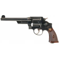 Desirable Smith & Wesson 455 Mark II Hand Ejector Triple Lock 1st Model Double Action Revolver