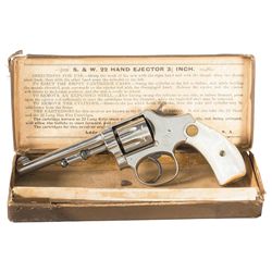 Smith & Wesson 2nd Model Ladysmith Double Action Revolver with Pearl Grips and Box