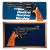 Image 1 : Two Smith & Wesson Double Action Revolvers -A) Engraved Smith & Wesson Model 586-3 Double Action Rev