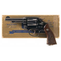 Smith & Wesson Pre-Model 10 38 M&P Double Action Revolver with Original Gold Box