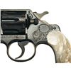 Image 2 : Factory Engraved Colt Army Special Revolver with Factory Letter and Steer Head Carved Pearl Grips