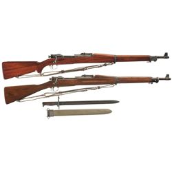 Collector's Lot of Two U.S. Model 1903 Bolt Action Rifles -A) Pre-World War II Springfield Armory Mo