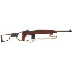 World War II U.S. Inland M1A1 Semi-Automatic Paratrooper Carbine with Sling