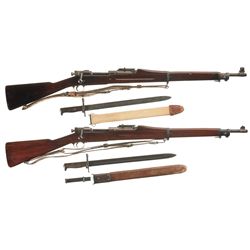 Collector's Lot of Two U.S. Model 1903 Bolt Action Rifles with Bayonets -A) Rock Island Arsenal Mode