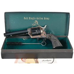 Early Production Colt Second Generation Single Action Army Revolver with Original Black Box