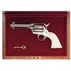 Image 1 : Cased Nickel Plated Colt Single Action Army Revolver with Ivory Grips