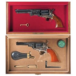 Pair of Two Cased Factory Class "C" Engraved Colt Custom Shop Second Generation Percussion Revolvers