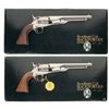 Image 1 : Collector's Lot of Two Boxed Consecutively Numbered Electroless Nickel Plated Colt Black Powder Seri