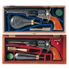 Image 1 : Two Cased Colt Second Generation Black Powder Revolvers with Accessories -A) Colt Model 1851 Navy Re