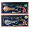 Image 1 : Two Cased Reproduction Model 1851 Navy Percussion Revolvers with Accessories -A) Early Colt Black Po