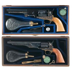 Collector's Lot of Two Cased Colt Second Generation Percussion Revolvers -A) Colt Third Model Dragoo