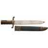 Image 1 : Scarce U.S. Navy Ames Dahlgren Pattern Bowie Bayonet with Sheath