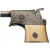 Image 2 : Attractive Ivory Cased Gold and Silver Inlaid Meyers Marked Copy of a Remington No. 1 Style Vest Poc