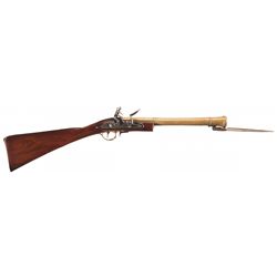 Fine Brass Barreled "Edgson" and "Stamford" Marked London Proofed Flintlock Blunderbus with Snap Bay