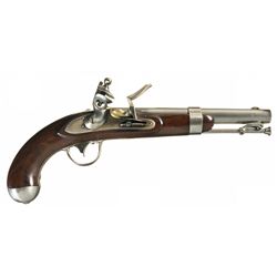 Outstanding U.S. R. Johnson Model 1836 Flintlock Pistol