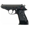 Image 1 : Late World War II Black Party Leader Gripped Walther PPK Semi Automatic Pistol with Gold Embossed Pa