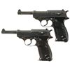 Image 1 : Collector's Lot of Two World War II German P38 Semi-Automatic Pistols -A) Mauser "byf/43" Code P38 S