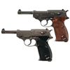 Image 1 : Collector's Lot of Two World War II Mauser P38 Semi-Automatic Pistols -A) Mauser "byf/43" Code P38 S