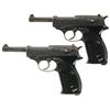 Image 1 : Collector's Lot of Two World War II German P38 Semi-Automatic Pistols -A) Mauser "byf/44" Code P38 S