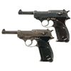 Image 1 : Collector's Lot of Two Late World War II German P38 Semi-Automatic Pistols -A) Walther "ac45" Code P