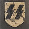 Image 2 : Nazi Model 1940 Single Decal SS Stahlhelm with Reversible Camouflage Cover